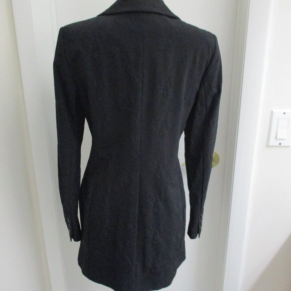 Dana Buchman Black Lined Coat - Size 4 - Picture 12 of 13